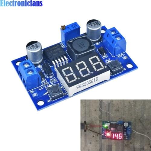Diymore DC-DC Buck Step Down Module LM2596 DC/DC 4.0~40V to 1.25-37V Adjustable Voltage Regulator step-down With LED Voltmeter