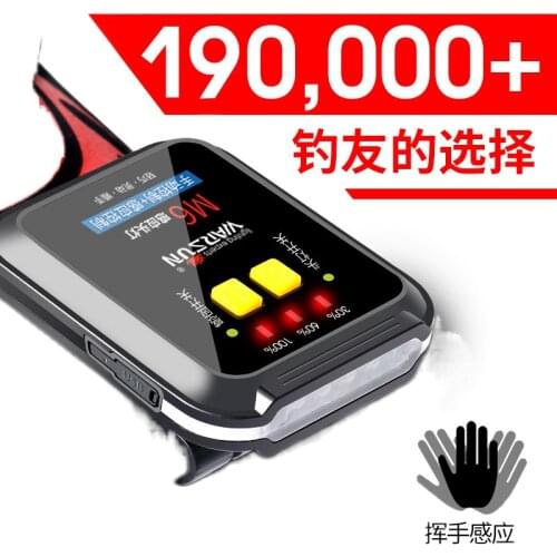 Induction headlight glare night fishing fishing Rechargeable super bright LED cap lamp clip head-mounted visor bait waterproof