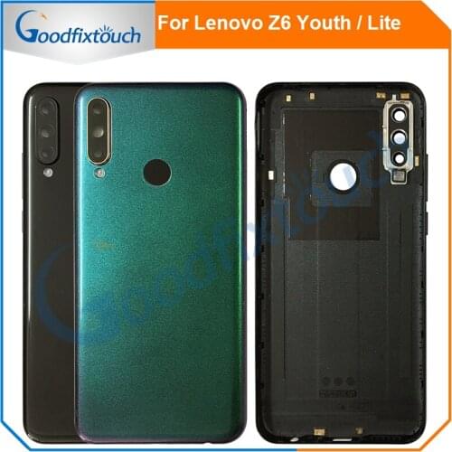 Battery Cover For Lenovo Z6 Youth Z6 Lite L38111 Battery Back Cover Rear Door Housing Back Case With Camera Lens Z6Lite Z6Youth