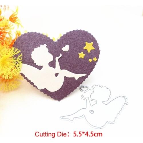 Small Angel Embossed Knife Die Carbon Steel Die DIY Cutting Dies Paper Craft Handmade Card Album Punch Art Cutter Die