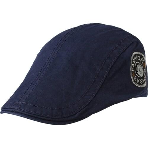 Male Summer Beret Female British Leisure Duck Tongue Cap Autumn Pure Korean Printmakers hat Adjustable sport hat