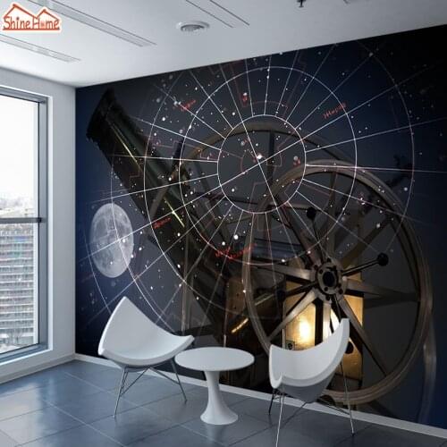 ShineHome-Non Woven Wallpaper Picture Wallpapers for 3 d Living Room Sky Map Astronomical Background Wall Paper Home Decor