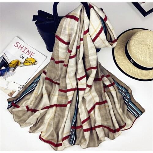 2020 NEW Women Scarf Fashion Plaid Cashmere Scarves For Lady Winter Shawls With Tassel Long Size Wraps Pashmina Bandana Foulard