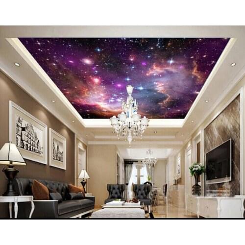 Custom universe wallpapers,colorful dream star for the living room bedroom ceiling wall waterproof KTV bar vinyl Papel de parede