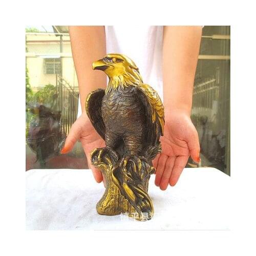 Pure copper Eagle ornament antique auspicious animal Eagle sculpture Eagle ornament home decoration handicraft gift