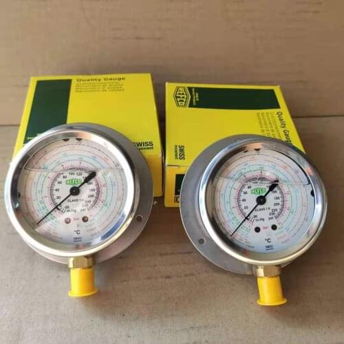 Original Swiss imported Refco Weike oil pressure gauge MR-305-DS-R22 MR-205-DS-R407C oil gauge