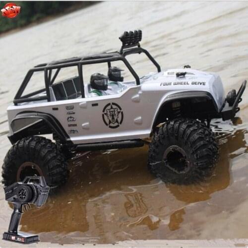 Professional Retrofit JEEP Simulation All Terrain Waterproof Rock Crawler RC Car 4WD Shock Absorbers Electric Hobby Truggy car