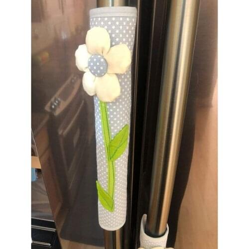 Cloth Handle Cover Door Knob Cover Cotton Refrigerator Handle Gloves Home Tool Accessories Double-door Fridge Door Handle Cover