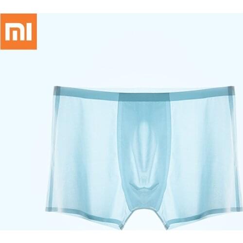 2pcs Xiaomi CottonSmith Mens Underwear Boxers Ultra-thin Cool Translucent Sexy Panties Breathable Man boxeur homme Underpants