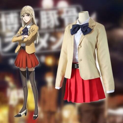 VOOCIEC Japanese animation Hakata Tonkotsu Ramens soyajam JK uniform Cosplay clothing