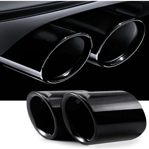 1 pair of titanium black tail pipe rear muffler BMW 20062007200820092010 E90 E92 325 auto parts kit