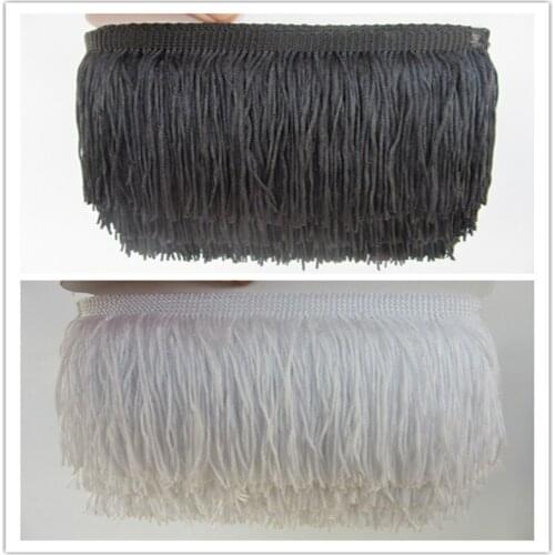 10 Yards 10CM/ Long Lace Fringe Trim Polyester Tassel Fringe Trimming For Diy Latin Dress Stage Clothes Accessories Lace Ribbon