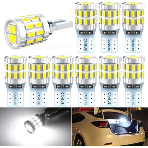 10x Canbus T10 W5W LED Bulb Car Clearance Parking Light Interior Trunk Lamp For Audi A3 8V A4 B6 B8 A5 S5 80 TT S6 R8 A7 A8 Q5