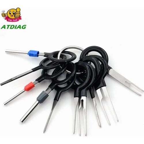 11PCS Terminal Removal Tool Car Electrical Wiring Crimp Connector Pin Extractor Kit