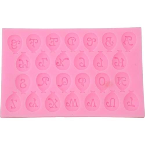 3D Balloon Alphanumeric Form Fondant Chocolate Silicone Molds Cake Decorating Tools Kitchen Baking Pastry Tools