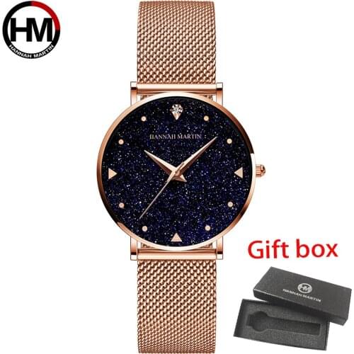 Japan Movement Ladies Starry Sky Clock Luxury Women Watches Fashion Female Quartz Wristwatches Relogio Feminino Zegarek Damski