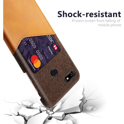 For Google Pixel 3A 4 XL Case Leather and Soft Fabric Cloth Splicing Shockproof Cover for Google Pixel 2 2XL 3 3 XL Case Card