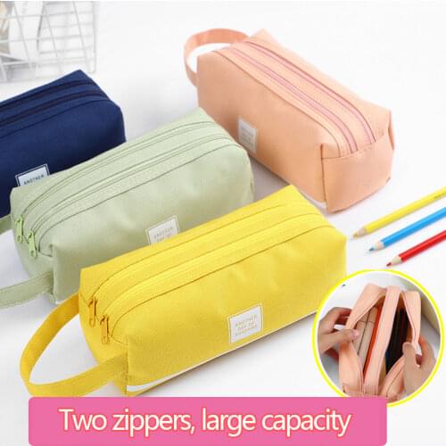Large Capacity Pencil Case Kawaii Stationery Organizer School Office Supplies Back To School 2021