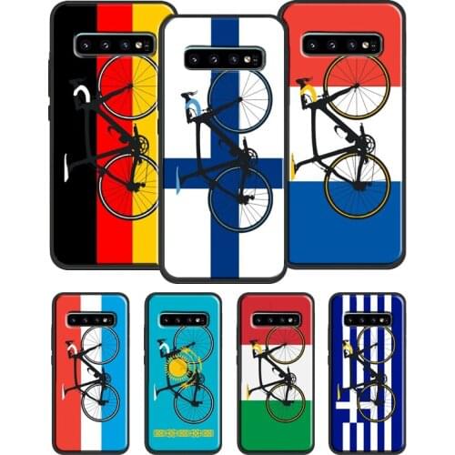 Bike Flag Kazakhstan Germany Greece Case For Samsung Galaxy S21 Ultra S20 FE S8 S9 S10 Plus S10e Note 20 Ultra 9 Note 10 Plus