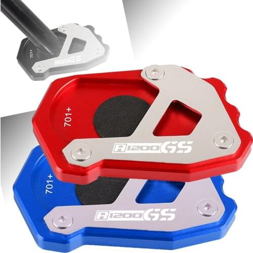 For BMW R1250GS Adventure CNC Kickstand Side Stand Vergroter Plaat Extension Pad LOGO R1200GS R1250GS R 1200 GS LC R1200GS Adv