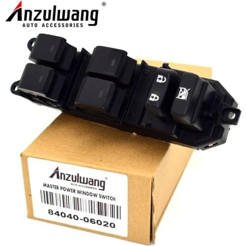 ANZULWANG 84040-06020 Electric Power Window Master Switch for Toyota PRIUS for LEXUS CT200H LAND CRUISER PRADO CAMRY Car styling