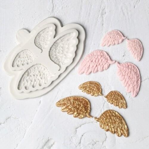 Wings Molds Fondant Cake Decorating Tools Silicone Molds Sugarcraft Chocolate Baking Tools for Cakes Gumpaste Form