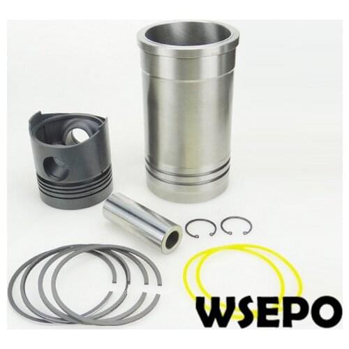OEM Quality! Cylinder Sleeve+Piston (6PC) Kit for Direct Injection ZS1100 4 Stroke Small Water Cooled Diesel Engine