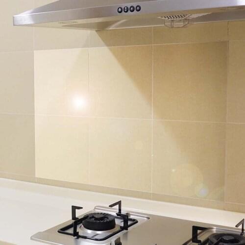 Kitchen oil-proof stickers high temperature resistant transparent glass stickers tile stickers waterproof oil-proof