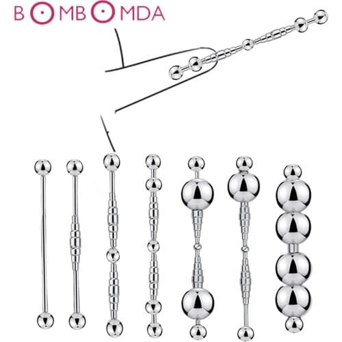 Metal Urethra Catheter Male Penis Plug Sounding Tube Urethral Stretcher Urethral Sound Dilator Adult Sex Toy Men Erotic Sex Shop