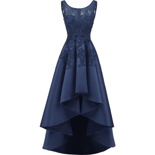 Fashion Sleeveless Asymmetric Evening Dress Banquet Annual Meeting Ladies Host Dress