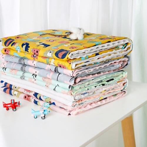 New Cotton Baby Blankets Newborn Soft Cotton+Plush Baby Blanket Swaddle Wrap Cloth Baby Bedding Article Stroller blanket