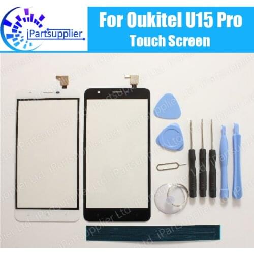 Oukitel U15 Pro Touch Screen Panel 100% Guarantee Original Glass Panel Touch Screen Glass Replacement For Oukitel U15 Pro+tools