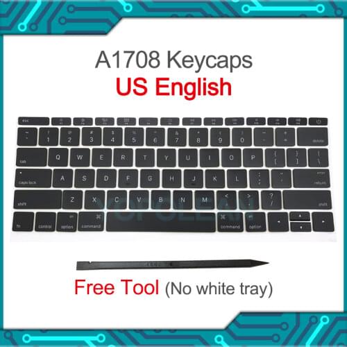 New Key Cap For Macbook Pro Retina 13" A1708 US Keyboard Keycaps Late 2016 Mid 2017