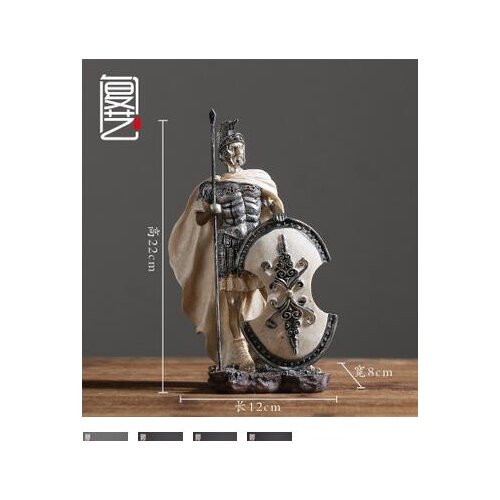 A SINGLE SALE BATTLE STEED WITH SADDLE HAND ENGRAVING ARTWORK RETRO MEDIEVAL ROME CHARACTER ARMOR KNIGHT MODEL LIVING ROOM