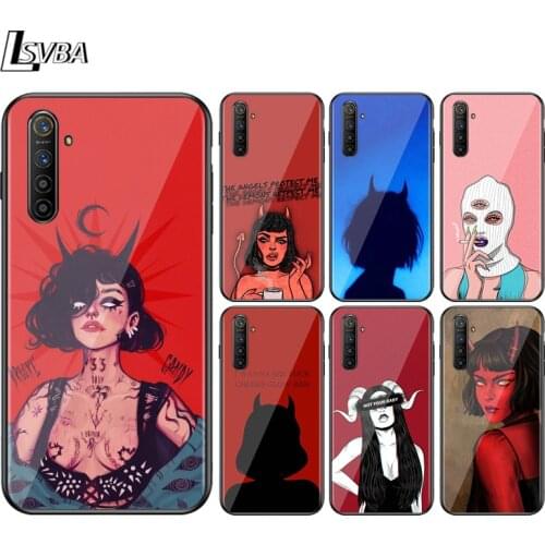 Sexy Devil Woman For OPPO Find X3 X2 F19 F17 RX17 F15 R15X K5 K3 K1 R9S F11 F9 F7 F5 Neo Pro Lite Black Soft Phone Case