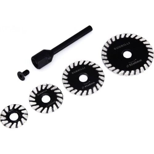 Removable 6mm Shank With 25/30/40/50mm Diamond Mini Turbo Saw Blade Diamond Caving Blade For Granite Marble Stone Engraving