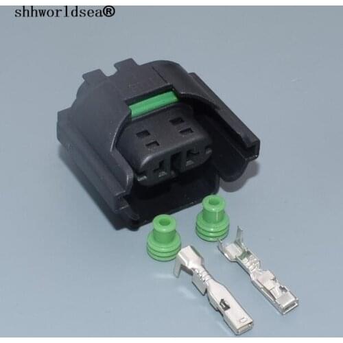 Shhworldsea 2pin 3.5mm for VW Audi Passat fog plug 3D0941165A waterproof wiring harness connector 3D0 941 165A