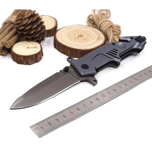 Folding Pocket Knife Tactical Camping Hunting Survival Knives 5Cr13 Blade Aluminum Handle Combat Knife Outdoor EDC Multi Tools