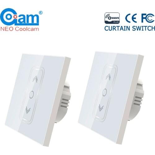 NEO Coolcam 2PCS/lot EU 868.4Mhz Smart Home Z Wave Plus Smart Curtain Switch for Electric Motorized Curtain Blind Roller Shutter