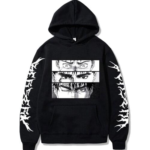 Hoodie Casual Berserk Pullover Cute Manga Hoodies Men Women