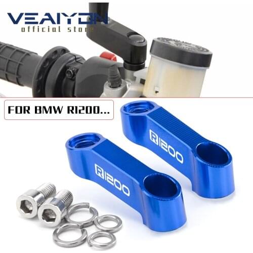 Motorcycle Mirror Extend Riser Spacers Extension Adapter Accessories For BMW R 1200 GS R 1200GS /LC/Adv. Adventure R 1200 R LC