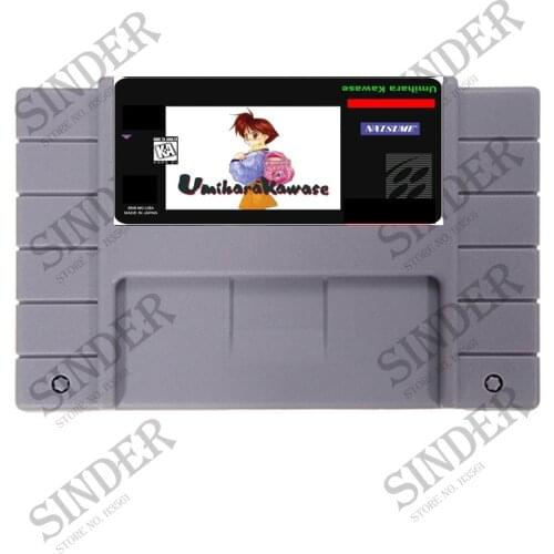 Umihara Kawase 16 bit Super Game Card For NTSC USA Game Player