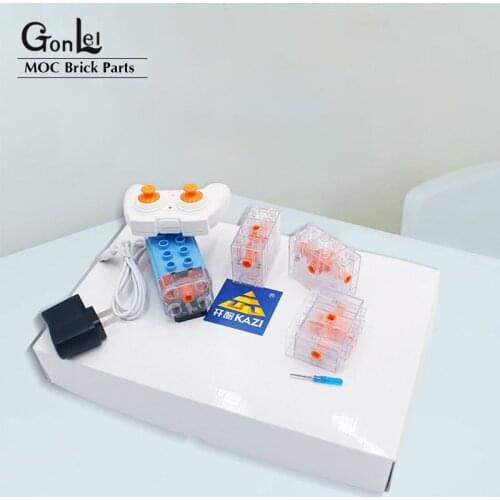 6Pcs/Set Power Functions Smart Motor remote Control kit Compatible with 9656 Duploe Building Blocks
