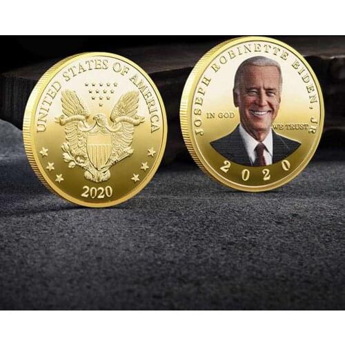 President of the United States Joe Biden Commemorative Coin Free Flying Eagle Challenge Coin Gold Coins Collectibles