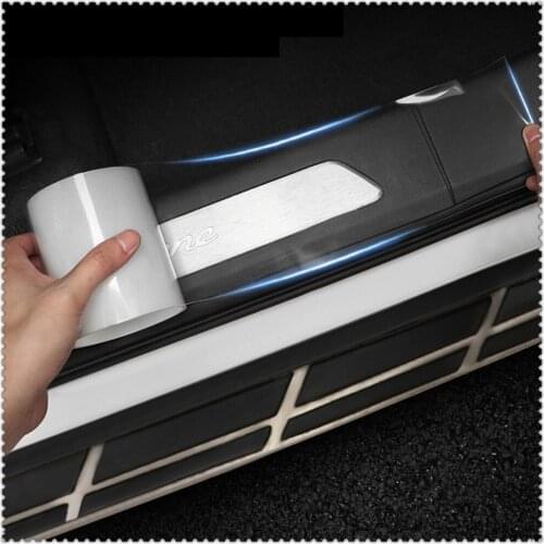 Car Protective Trunk Door Sill Film Accessories for Renault Kwid Espace Kangoo Alaskan Trezor Fluence Alpine
