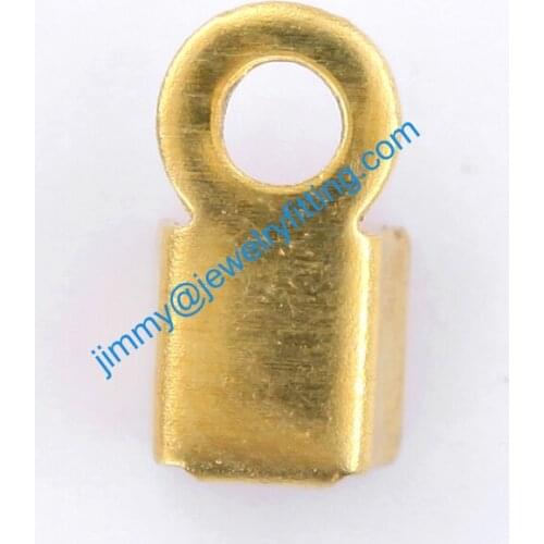 2013 jewelry findings Base metal foldover crimps for Cord Chain ends shipping free