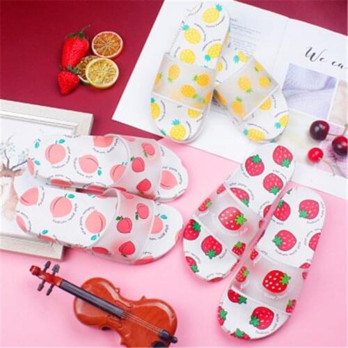 2020 Cartoon fruits Women beach Slippers Watermelon Banana Home Slippers Summer Sandals Slides Women Shoes Flip Flops Sandalias