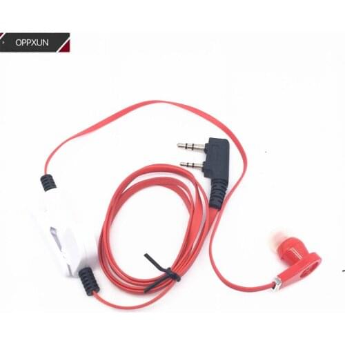 5PCS Red Moore Headphones for baofeng UV5R BF888S uv82 PUXING px777 px888k QUANSHENG uv2 two way radios