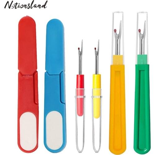 6PCS Seam Ripper and Thread Remover Kit Sewing Stitch Thread Unpicker and Sewing Trimming Scissor for Needlework Quilting Tool