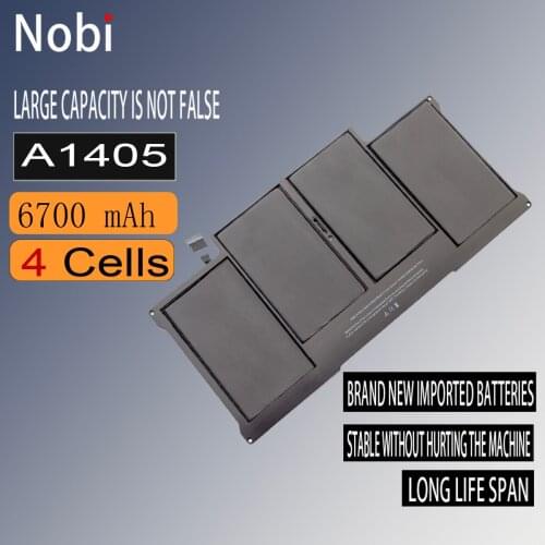 Nuobi A1405 A1369 A1466 A1377 A1496 Laptop Battery for Mcabook Air 13